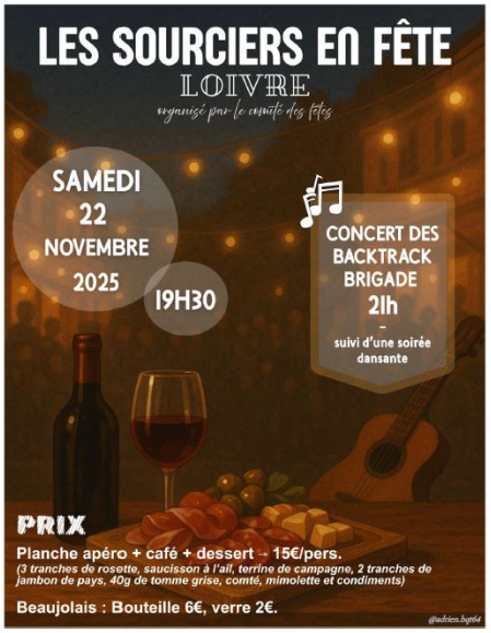 22 Novembre soirée dansante